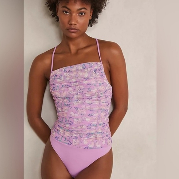 Free People Tops - FREE PEOPLE MILKSHAKE MESH BODYSUIT SIZE SMALL NWOT